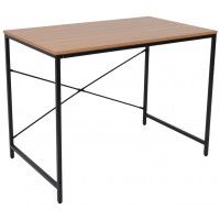 Стол письменный OPAL, светлый орех/черный металл, 1000*600*750