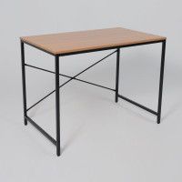 Стол письменный OPAL, светлый орех/черный металл, 1000*600*750 купить в Минске Стол письменный OPAL, светлый орех/черный металл, 1000*600*750 купить в Минске