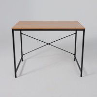 Стол письменный OPAL, светлый орех/черный металл, 1000*600*750 купить в Минске Стол письменный OPAL, светлый орех/черный металл, 1000*600*750 купить в Минске