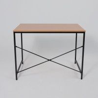 Стол письменный OPAL, светлый орех/черный металл, 1000*600*750 купить в Минске Стол письменный OPAL, светлый орех/черный металл, 1000*600*750 купить в Минске