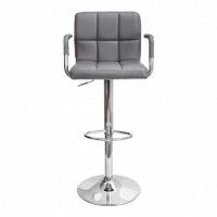 Стул барный AksHome OREGON (Орегон) серый/хром купить в Минске
