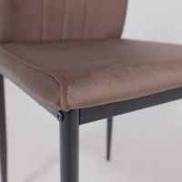 Стул AksHome OREO коричневый велюр HLR-49/черный купить в Минске