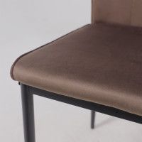 Стул AksHome OREO коричневый велюр HLR-49/черный купить в Минске