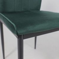 Стул AksHome OREO темно-зеленый велюр HLR-57/черный купить в Минске