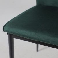 Стул AksHome OREO темно-зеленый велюр HLR-57/черный купить в Минске