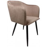Кресло Akshome ORLY (Орли) бежевый велюр HLR08/черный Кресло Akshome ORLY (Орли) бежевый велюр HLR08/черный