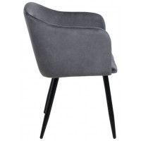 Кресло Akshome ORLY (Орли) темно-серый велюр HLR21/черный купить в Минске