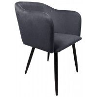 Кресло Akshome ORLY (Орли) темно-серый велюр HLR21/черный