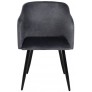 Кресло Akshome ORLY (Орли) темно-серый велюр HLR21/черный