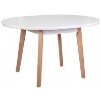 Стол OSLO 4 (Осло) 100(130)*100*75, белый/бук купить в Минске Стол OSLO 4 (Осло) 100(130)*100*75, белый/бук купить в Минске