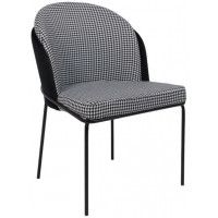 Кресло AksHome OSWALD (Освальд) черный велюр HLR-66/гусиная лапка/черный