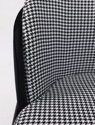 Кресло AksHome OSWALD (Освальд) черный велюр HLR-66/гусиная лапка/черный