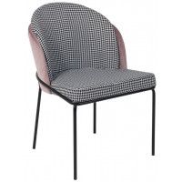 Кресло AksHome OSWALD (Освальд) пыльная роза велюр HLR-25/гусиная лапка/черный Кресло AksHome OSWALD (Освальд) пыльная роза велюр HLR-25/гусиная лапка/черный