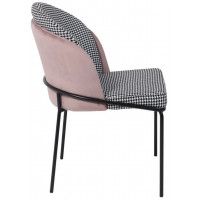 Кресло AksHome OSWALD (Освальд) пыльная роза велюр HLR-25/гусиная лапка/черный купить в Минске