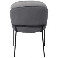 Кресло AksHome OSWALD (Освальд) серый велюр HLR-21/светло-серый велюр HLR-19/черный купить в Минске