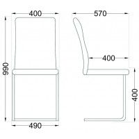 Стул AksHome OXFORD (Оксфорд) коричневый APU-005/черный купить в Минске