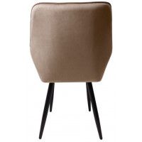 Стул AksHome PABLO (Пабло) бежевый велюр HLR-08/черный купить в Минске