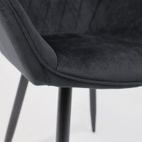 Стул AksHome PABLO (Пабло) черный велюр HLR-66/черный купить в Минске