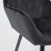 Стул AksHome PABLO (Пабло) черный велюр HLR-66/черный купить в Минске