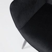 Стул AksHome PABLO (Пабло) черный велюр HLR-66/черный купить в Минске