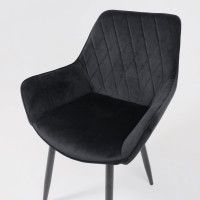 Стул AksHome PABLO (Пабло) черный велюр HLR-66/черный купить в Минске