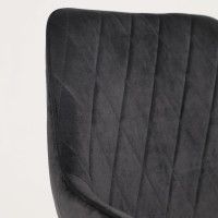 Стул AksHome PABLO (Пабло) черный велюр HLR-66/черный купить в Минске