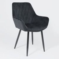Стул AksHome PABLO (Пабло) черный велюр HLR-66/черный купить в Минске