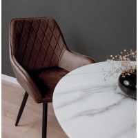 Стул AksHome PABLO (Пабло) коричневый велюр HLR-49/черный купить в Минске Стул AksHome PABLO (Пабло) коричневый велюр HLR-49/черный купить в Минске