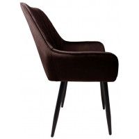 Стул AksHome PABLO (Пабло) коричневый велюр HLR-49/черный купить в Минске Стул AksHome PABLO (Пабло) коричневый велюр HLR-49/черный купить в Минске