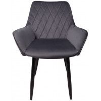 Стул AksHome PABLO (Пабло) серый велюр HLR-21/черный купить в Минске