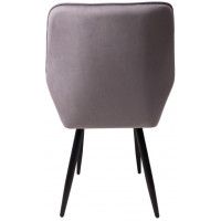 Стул AksHome PABLO (Пабло) светло-серый велюр HLR-20/черный купить в Минске