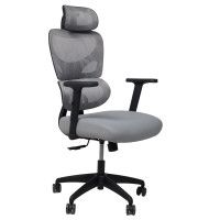 Кресло Akshome PASCAL ткань/сетка серый
