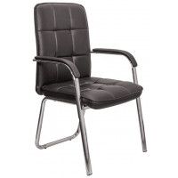 Кресло AksHome PICASSO (Пикассо) CHROME ECO черный