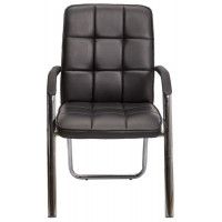 Кресло AksHome PICASSO (Пикассо) CHROME ECO черный купить в Минске