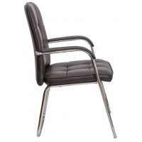 Кресло AksHome PICASSO (Пикассо) CHROME ECO черный купить в Минске