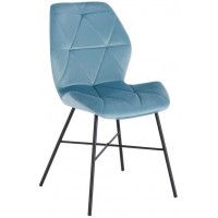 Стул AksHome PICO (Пико) голубой велюр/черный