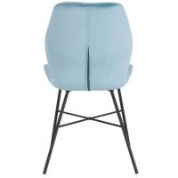 Стул AksHome PICO (Пико) голубой велюр/черный купить в Минске Стул AksHome PICO (Пико) голубой велюр/черный купить в Минске