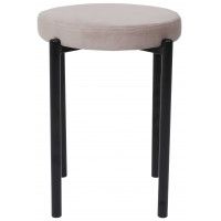 Табурет PLUTO (Плуто) темно-бежевый велюр HLR-09/черный купить в Минске