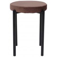 Табурет PLUTO (Плуто) коричневый велюр HLR-49/черный купить в Минске Табурет PLUTO (Плуто) коричневый велюр HLR-49/черный купить в Минске