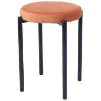 Табурет PLUTO (Плуто) медный велюр HLR-43/черный