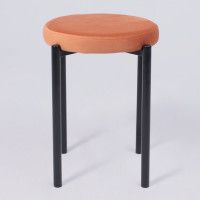 Табурет PLUTO (Плуто) медный велюр HLR-43/черный купить в Минске