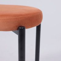 Табурет PLUTO (Плуто) медный велюр HLR-43/черный купить в Минске