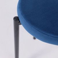 Табурет PLUTO (Плуто) синий велюр HLR-64/черный купить в Минске Табурет PLUTO (Плуто) синий велюр HLR-64/черный купить в Минске