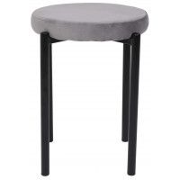 Табурет PLUTO (Плуто) светло-серый велюр HLR-20/черный купить в Минске Табурет PLUTO (Плуто) светло-серый велюр HLR-20/черный купить в Минске
