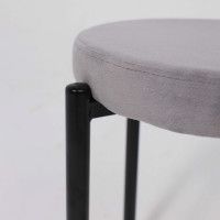 Табурет PLUTO (Плуто) светло-серый велюр HLR-20/черный купить в Минске Табурет PLUTO (Плуто) светло-серый велюр HLR-20/черный купить в Минске