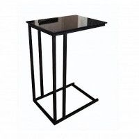 Стол журнальный ПРЕСТИЖ,  400*300*570 черный/черный (стекло)