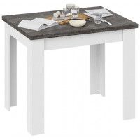 Стол раздвижной ПРОМО Тип 3 900(1698)*670 ателье темный/белый купить в Минске