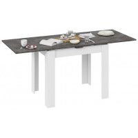 Стол раздвижной ПРОМО Тип 3 900(1698)*670 ателье темный/белый купить в Минске