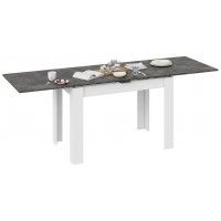 Стол раздвижной ПРОМО Тип 4 1100(2098)*670 ателье темный/белый купить в Минске