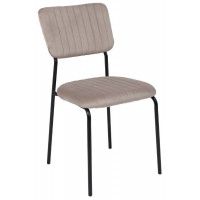 Стул AksHome Rain (Рейн) темно-бежевый велюр HLR-09/черный